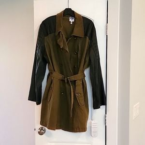 DG2 By Diane Gilman - Black and Olive Utility Jacket - sz 2x